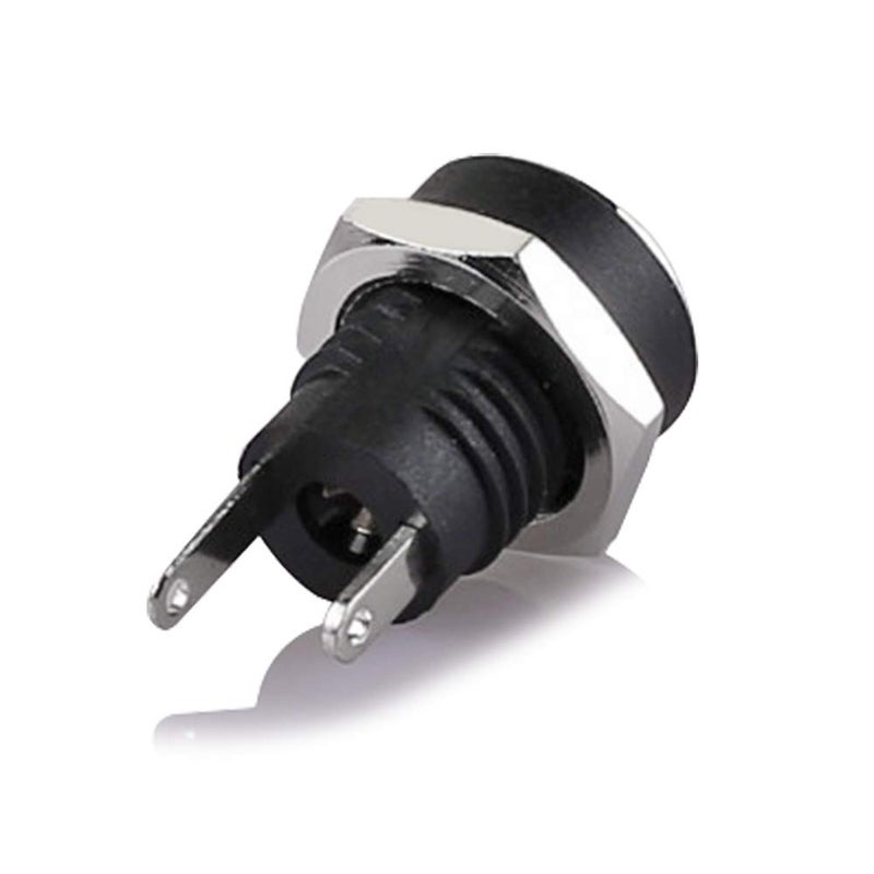 DIYhz 5.5mmx2.5mm 2 Pins DC Power Jack Female Panel Mounting Connector Socket 20 Pieces - Image 5